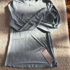 CRZ YOGA Soft Blue Long Sleeve Women's Tee